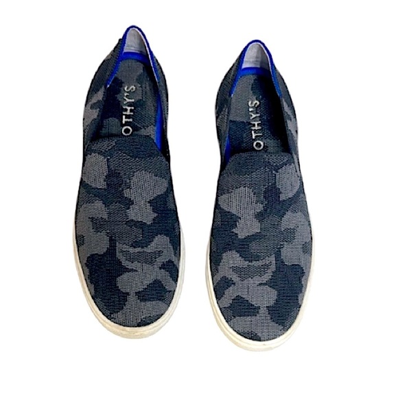Rothy’s Black Camo Slip-On Sneakers black and grey size women’s 8.5 - Picture 2 of 15